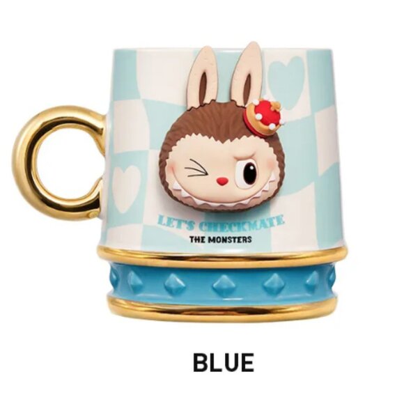 POP MART LABUBU THE MONSTERS Let's Checkmate Series Mug – BLUE  Brand new Sealed - Picture 1 of 16